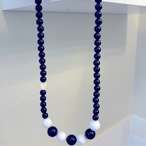Black and white beaded necklace